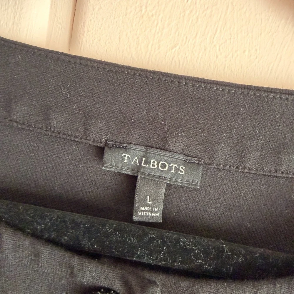 Talbots Black Button-Down Women's Shirt - Picture 2 of 5